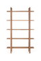 GINER Y COLOMER Estantería de madera de acacia hecha a mano 110cm